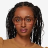 Vogue Eyewear VO5412 Transparent Pink PlasticEyeglass Frames for Women from EyeBuyDirect