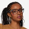 Vogue Eyewear VO5413 Transparent Blue PlasticEyeglass Frames for Women from EyeBuyDirect