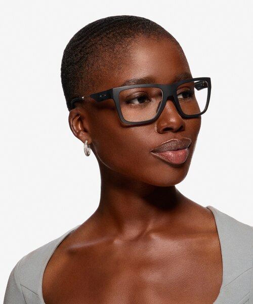 Oakley Nxtlvl Satin Black PlasticEyeglass Frames for Women from EyeBuyDirect