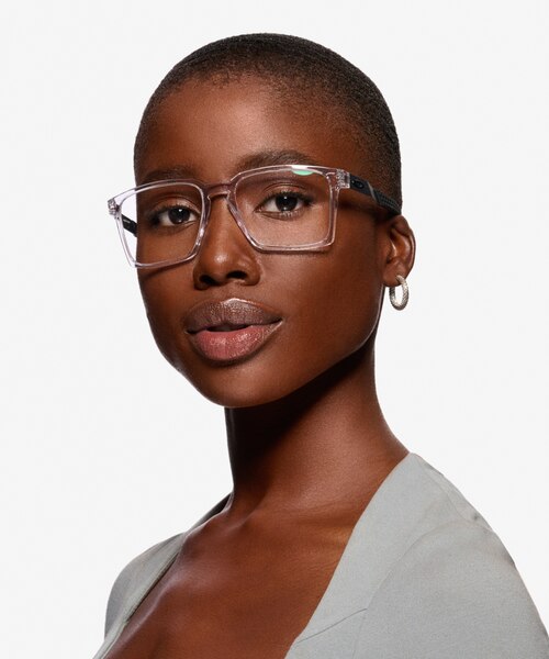 Oakley Exchange Polished Clear PlasticEyeglass Frames for Women from EyeBuyDirect