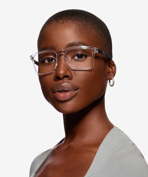 Oakley Exchange Polished Clear PlasticEyeglass Frames for Women from EyeBuyDirect