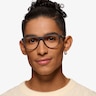 Oakley Admission Satin Gray Smoke PlasticEyeglass Frames for Men from EyeBuyDirect