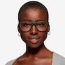 Oakley Admission Satin Gray Smoke PlasticEyeglass Frames for Women from EyeBuyDirect