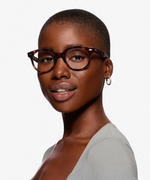 Ray-Ban RB2199V Orion Pink Tortoise AcetateEyeglass Frames for Women from EyeBuyDirect