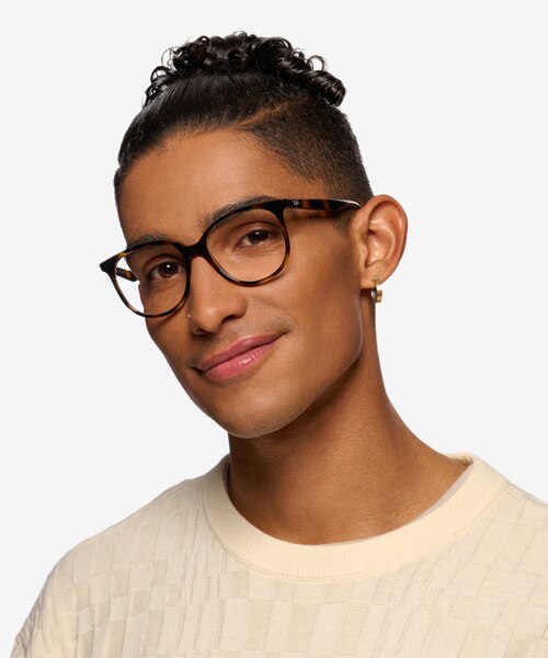 Ray-Ban RB4378V Tortoise PlasticEyeglass Frames for Men from EyeBuyDirect