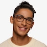 Ray-Ban RB5406 Black On Transparent AcetateEyeglass Frames for Men from EyeBuyDirect