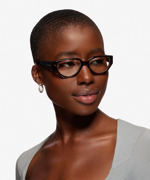 Vogue Eyewear VO5439 Dark Tortoise AcetateEyeglass Frames for Women from EyeBuyDirect
