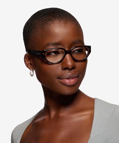 Vogue Eyewear VO5439 Dark Tortoise AcetateEyeglass Frames for Women from EyeBuyDirect
