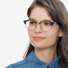 Ray-Ban RB4246V Clubround Tortoise Acetate-metalEyeglass Frames for Women from EyeBuyDirect