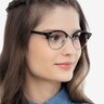 Ray-Ban RB4246V Clubround Tortoise Acetate-metalEyeglass Frames for Women from EyeBuyDirect