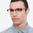 Ray-Ban RB5154 Clubmaster Black Acetate, MetalEyeglass Frames for Men from EyeBuyDirect