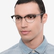 Ray-Ban RB5154 Clubmaster Dark Havana Acetate, MetalEyeglass Frames for Men from EyeBuyDirect