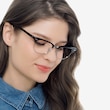Ray-Ban RB5154 Clubmaster Dark Havana Acetate, MetalEyeglass Frames for Women from EyeBuyDirect