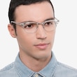 Ray-Ban RB5154 Clubmaster Clear Acetate, MetalEyeglass Frames for Men from EyeBuyDirect