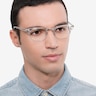 Ray-Ban RB5154 Clubmaster Clear Acetate-metalEyeglass Frames for Men from EyeBuyDirect