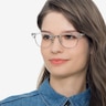 Ray-Ban RB5154 Clubmaster Clear Acetate-metalEyeglass Frames for Women from EyeBuyDirect