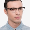 Ray-Ban RB5154 Clubmaster Tortoise Acetate-metalEyeglass Frames for Men from EyeBuyDirect
