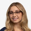 Ray-Ban RB5154 Clubmaster Gold Tortoise Acetate, MetalEyeglass Frames for Women from EyeBuyDirect