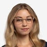 Ray-Ban RB5154 Clubmaster Gold Transparent Acetate-metalEyeglass Frames for Women from EyeBuyDirect