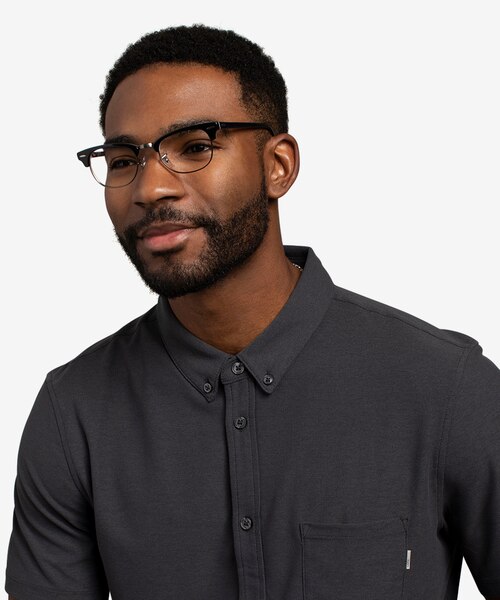 Ray-Ban RB5154 Clubmaster Black Multicolor Acetate-metalMontures de lunettes de vue pour Hommes d'EyeBuyDirect