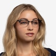 Ray-Ban RB5154 Clubmaster Black Multicolor Acetate, MetalEyeglass Frames for Women from EyeBuyDirect