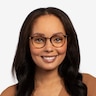 Ray-Ban RB7140 Tortoise Bronze Plastic-metalEyeglass Frames for Women from EyeBuyDirect