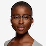 Ray-Ban RB3716VM Black Gold MetalEyeglass Frames for Women from EyeBuyDirect