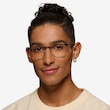 Ray-Ban RB6363 Black Gold MetalEyeglass Frames for Men from EyeBuyDirect
