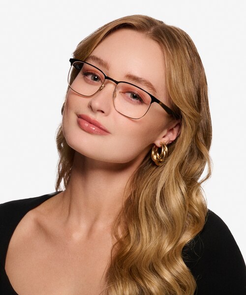 Ray-Ban RB6363 Black Gold MétalMontures de lunettes de vue pour Femmes d'EyeBuyDirect