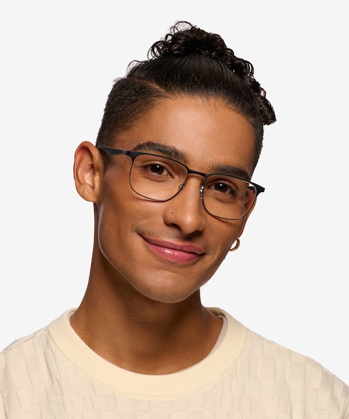 Ray-Ban RB6363 Matte Black MetalEyeglass Frames for Men from EyeBuyDirect