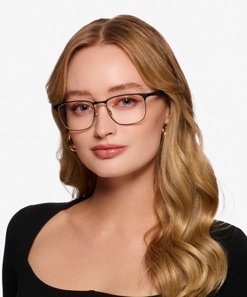 Ray-Ban RB6363 Matte Black MetalEyeglass Frames for Women from EyeBuyDirect