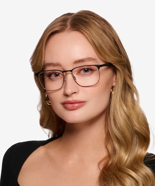 Ray-Ban RB6363 Matte Black MetalEyeglass Frames for Women from EyeBuyDirect