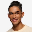 Ray-Ban RB6396 Clear Gold MetalEyeglass Frames for Men from EyeBuyDirect
