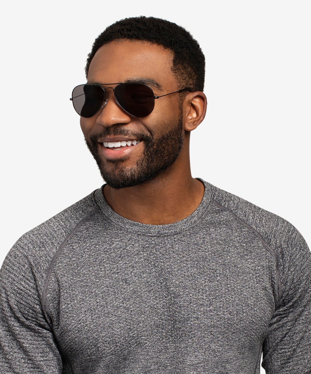 Ray ban store jet black aviators