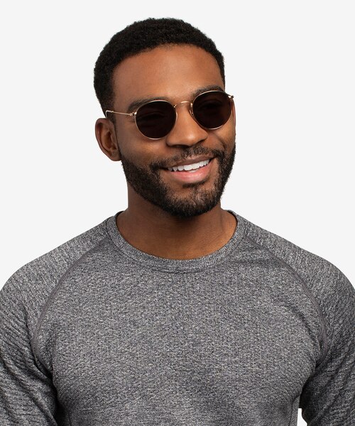 Ray-Ban RB3447 Round Arista MetalSunglass Frames for Men from EyeBuyDirect