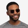 Ray-Ban RB3447 Round Arista MetalSunglass Frames for Men from EyeBuyDirect