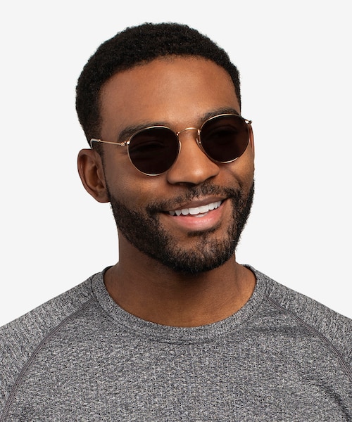 Ray-Ban RB3447 Round Arista MetalSunglass Frames for Men from EyeBuyDirect