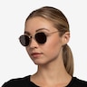 Ray-Ban RB3447 Round Arista MetalSunglass Frames for Women from EyeBuyDirect