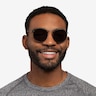 Ray-Ban RB3647N Round Black MetalSunglass Frames for Men from EyeBuyDirect