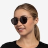 Ray-Ban RB3647N Round Black MetalSunglass Frames for Women from EyeBuyDirect