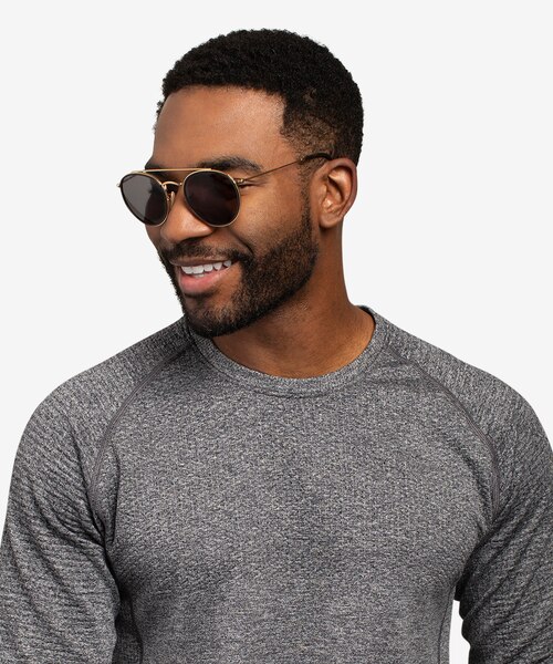 Ray-Ban RB3647N Round Arista MetalSunglass Frames for Men from EyeBuyDirect