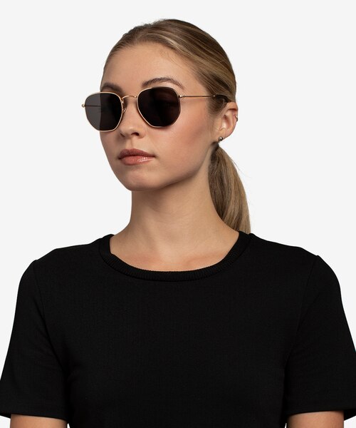 Ray-Ban RB3548N Arista Brown MetalSunglass Frames for Women from EyeBuyDirect