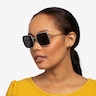 Ray-Ban RB1971 Square Silver MetalSunglass Frames for Women from EyeBuyDirect