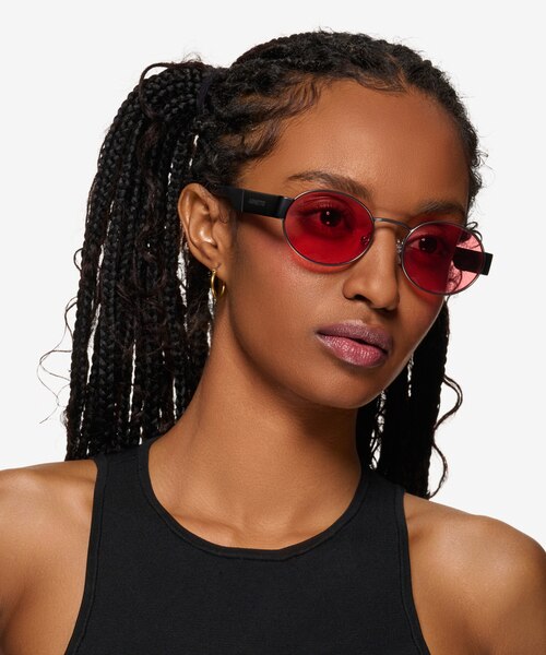 ARNETTE Lars Matte Brushed Gunmetal MetalSunglass Frames for Women from EyeBuyDirect