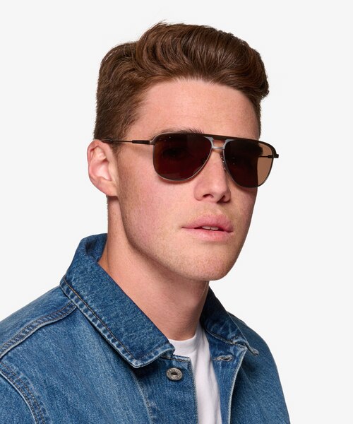 ARNETTE Holboxx Matte Brown MetalSunglass Frames for Men from EyeBuyDirect