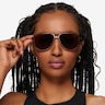 ARNETTE Holboxx Matte Brown MetalSunglass Frames for Women from EyeBuyDirect