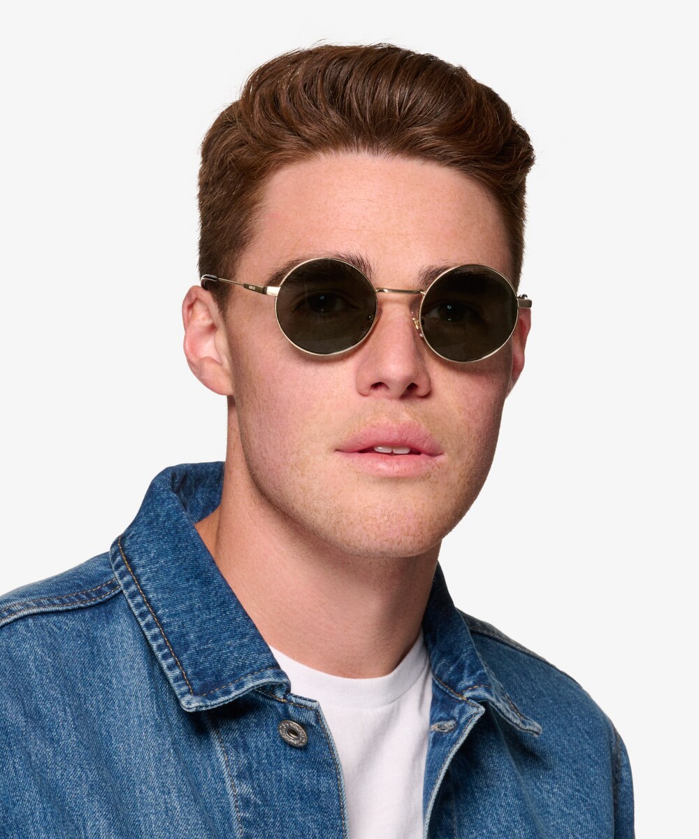 ARNETTE Drophead - Round Brushed Light Gold Frame