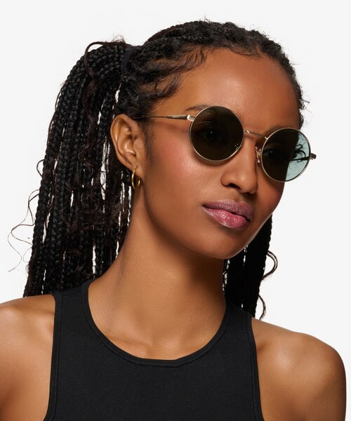 ARNETTE Drophead Brushed Light Gold MetalSunglass Frames for Women from EyeBuyDirect