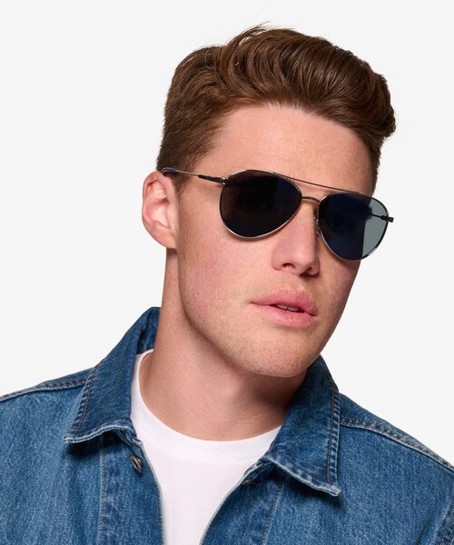 ARNETTE Sidecar Silver MetalSunglass Frames for Men from EyeBuyDirect