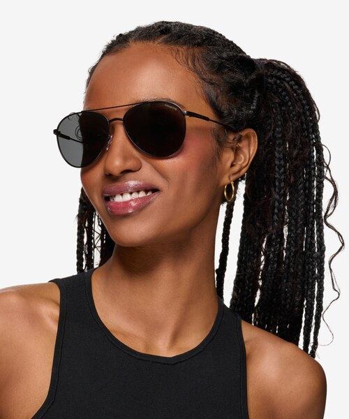 ARNETTE Sidecar Matte Black MetalSunglass Frames for Women from EyeBuyDirect
